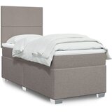  The Living Store Box spring postelja z vzmetnico taupe 100x200 cm blago - Box Spring Postelja, (21512217) Cene