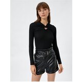 Koton Long Sleeved T-shirt with Window Detail, Corduroy | Shoptok.si