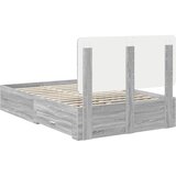  Krevetna konstrukcija s ladicama Siva Sonoma 120 x 190 cm 193 x 123 x 100 cm | shoptok.hr