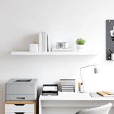 Plutajuća zidna polica bijela 120 x 23,5 x 3,8 cm MDF | Eponuda.com