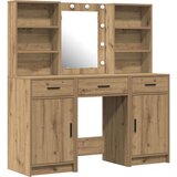  Set toaletnog stola od 3 komada od umjetnog hrasta | shoptok.hr