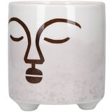 Kitchen Craft Bijelo-ružičasta keramička posuda za cvijeće Terracotta Face | shoptok.hr