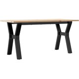  Stolić za kavu Y-oblika 100x50x45cm borovina i čelik | shoptok.hr