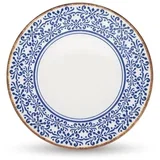 Bel/moder servirni porcelanast krožnik ø 32 cm Azul –