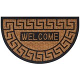vidaXL Otirač poluokrugli 45 x 75 cm od gume i kokosovih vlakana | shoptok.hr