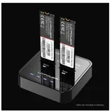 docking LC-DOCK-M2-NVME usb 3.2 Gen2x1 docking station for two NVMe-M.2 ssd, cloning, black
