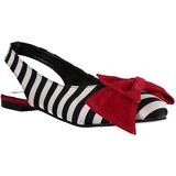 Fox Shoes Black and White Red Women's Flats | ePonuda.com