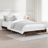  Okvir kreveta bez madraca dimljena boja hrasta 90x200 cm drveni | shoptok.hr