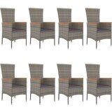 9-dijelni vrtni blagovaonski set sivi od poliratana | shoptok.hr