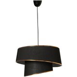 Opviq lights Crna/u zlatnoj boji viseća svjetiljka s tekstilnim sjenilom ø 32 cm Barette – | shoptok.hr