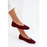 Boto Women's Ballerinas With Sheepskin Bordeaux Zimira | Shoptok.si