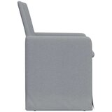  Trpezarijske stolice 2 pcs Svjetlosiva 57 x 67 x 95 cm tkanina | shoptok.hr