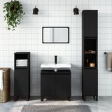 vidaXL Kupaonski ormarić crni 58 x 33 x 60 cm od konstruiranog drva Cijene