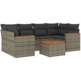  7-dijelni set vrtnih sofa sivi od poliratana | shoptok.hr