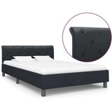  Posteljni okvir črno umetno usnje 140x200 cm | Shoptok.si