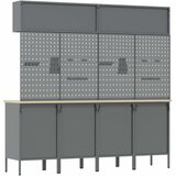  Set radnih ormarića s ladicama s pohranom 10 kom. Crvena | shoptok.hr