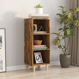  Komoda boja dimljenog hrasta 34,5x32,5x90 cm konstruirano drvo | shoptok.hr