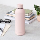 REX International Svetlo rožnata steklenica za vodo za na pot iz nerjavečega jekla 500 ml – | Shoptok.si