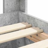  Okvir za krevet s pohranom i uzglavljem Betonska siva - Betonska siva 90 x 190 cm | shoptok.hr