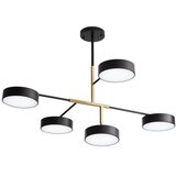 Mitea Lighting Luster zlatni B+G 25W 220~240V 4000K crno+ LED M10960-5 | Eponuda.com