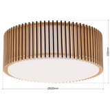 Orion stropna svetiljka tarta 3xE27/40W/230V prečnika 50 cm bež | Eponuda.com