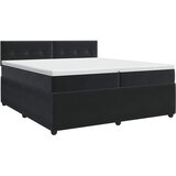  Boxspring krevet s madracem Crna 200 x 200 cm Baršun | shoptok.hr