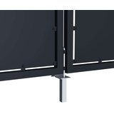vidaXL Vrtna vrata iz jekla 350x100 cm antracitna | Shoptok.si