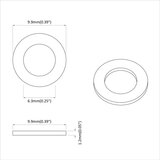  Podlošci 12 pcs Srebrno 10 x 10 x 0 8 mm Željezo | shoptok.hr