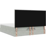  Okvir kreveta s madracima svijetlosivi 180x200cm baršunasti | shoptok.hr