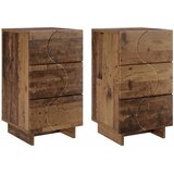  Noćni ormar 2 pcs Staro drvo 33,5 x 34,5 x 60 cm | shoptok.hr