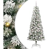  Umjetno božićno drvce s nogom Zelena i bijela 210 cm | Eponuda.com