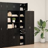 Ormarić za pohranu 2 pcs Crni hrast 30 x 42,5 x 225 cm | shoptok.hr