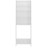 Ormarić za perilicu rublja visoki sjaj bijeli 64 x 24 x 190 cm | shoptok.hr