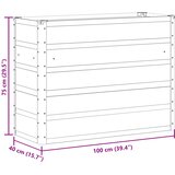  Sadilica Svijetlo siva 100 x 40 x 75 cm Čelik | shoptok.hr