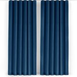 Filumi Modra žametna zavesa za delno zatemnitev 140x250 cm Velto – | Shoptok.si