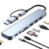 Venisymlis 8-v-2 USB-C Hub - Multi-Port Laptop Dock (Dual Head), (22105468) | Shoptok.si