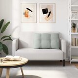  Jastuk za leđa Svijetlo siva 80 x 24 x 50 cm Baršun | shoptok.hr