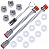 Rosfix KOMPLET KOPJA ZA BRIZGALNO PIŠTOLO ZA BARVO 30CM + 50CM + 10X TESNILO + ČOPIČI ZA ČIŠČENJE BRIZGALNE PIŠTOLE + 5X VTIČNICA ZA ŠOBNI ŠČITNIK, (21736796) Cene