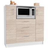 MID.YOU Kredenca Esilo, Hrast, Bela | Shoptok.si