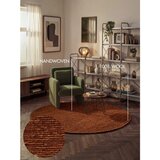 Ted Baker Smeđi ručno rađen vunen okrugao tepih ø 160 cm Bexley Woolwich – | shoptok.hr