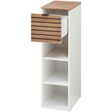 Voleo viseči element, bela, hrast artisan | Shoptok.si