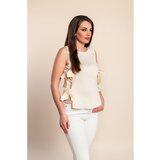 Fenzy Top Bez Rukava, Krem | shoptok.hr