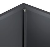  Vrtna saksija Antracit 50 x 30 x 50 cm Čelična vrata | shoptok.hr