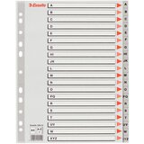 Esselte Pregradni karton A-Z A4 PP, siv Cene