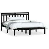  Za krevet od masivne borovine crni 140 x 190 cm crni | shoptok.hr