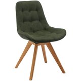 CARRYHOME STOL, tekstil olivno zelena Cene
