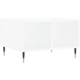 Maison Chic Klubska mizica - kavna mizica - Nizka mizica bela 60x50x36,5 cm inženirski les, (21753947) Cene