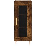  Visoka komoda dimljeni hrast 34,5x34x180cm konstruiranog drva Slike