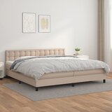  box spring s madracem cappuccino 200x200cm umjetna koža | shoptok.hr