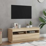TV ormarić s LED svjetlima boja hrasta sonome 100 x 35 x 40 cm | shoptok.hr